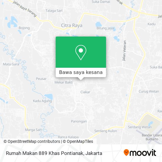 Peta Rumah Makan 889 Khas Pontianak