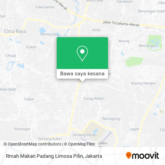 Peta Rmah Makan Padang Limosa Pilin