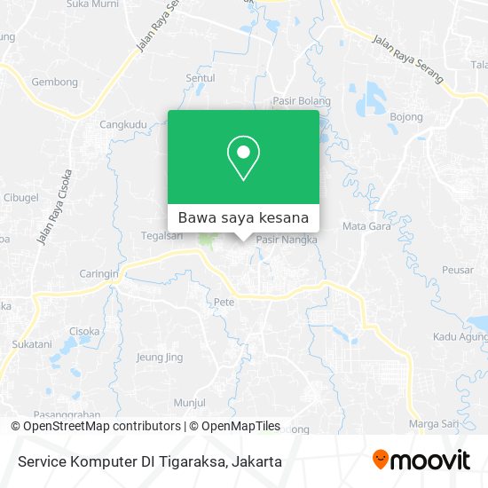 Peta Service Komputer DI Tigaraksa