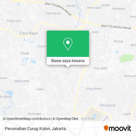 Peta Perumahan Curug Kulon
