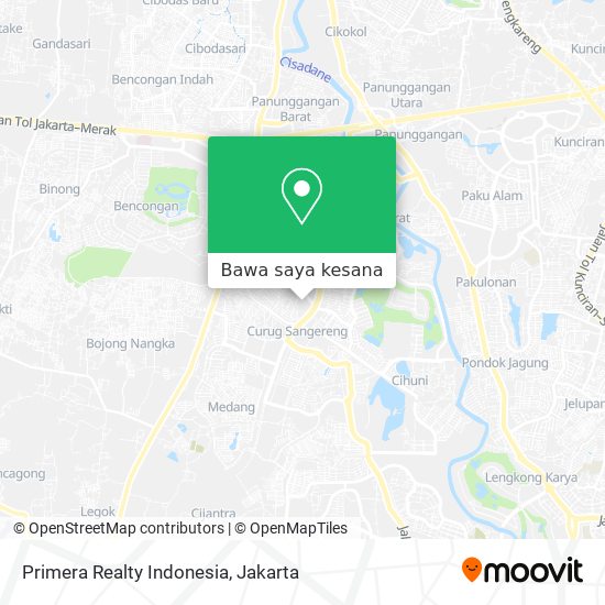 Peta Primera Realty Indonesia
