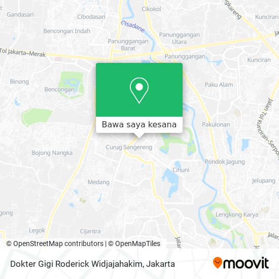 Peta Dokter Gigi Roderick Widjajahakim