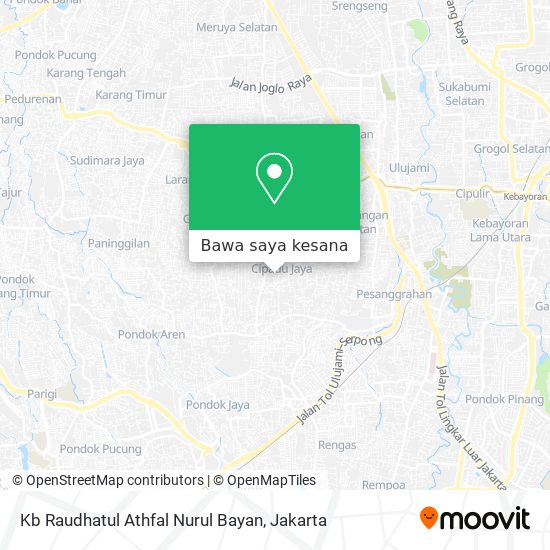 Peta Kb Raudhatul Athfal Nurul Bayan