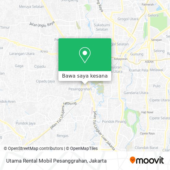 Peta Utama Rental Mobil Pesanggrahan