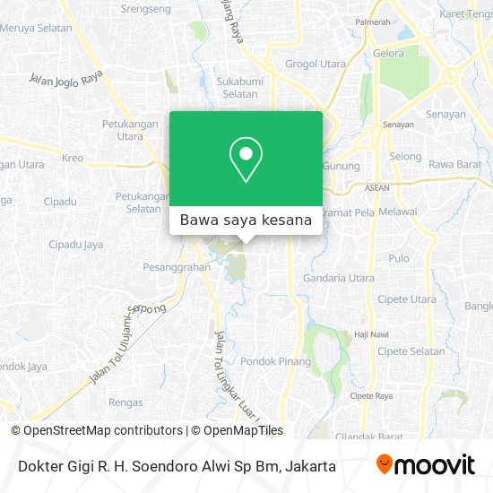Peta Dokter Gigi R. H. Soendoro Alwi Sp Bm