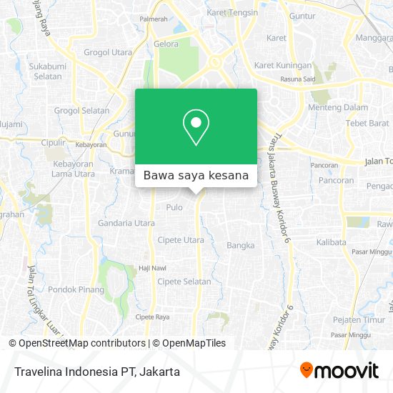 Peta Travelina Indonesia PT