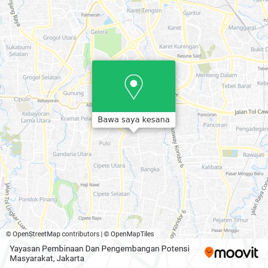 Peta Yayasan Pembinaan Dan Pengembangan Potensi Masyarakat