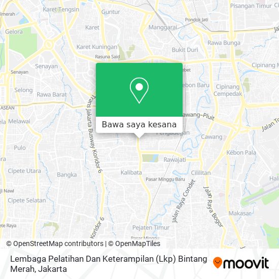 Peta Lembaga Pelatihan Dan Keterampilan (Lkp) Bintang Merah