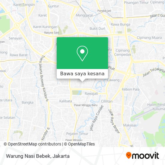 Peta Warung Nasi Bebek