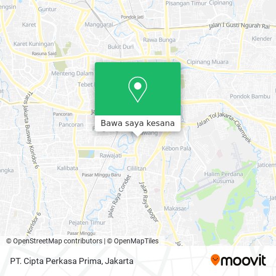 Peta PT. Cipta Perkasa Prima
