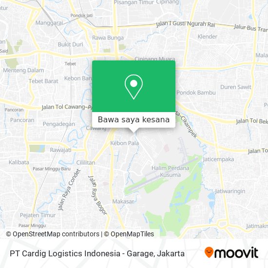 Peta PT Cardig Logistics Indonesia - Garage