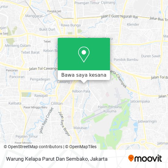 Peta Warung Kelapa Parut Dan Sembako