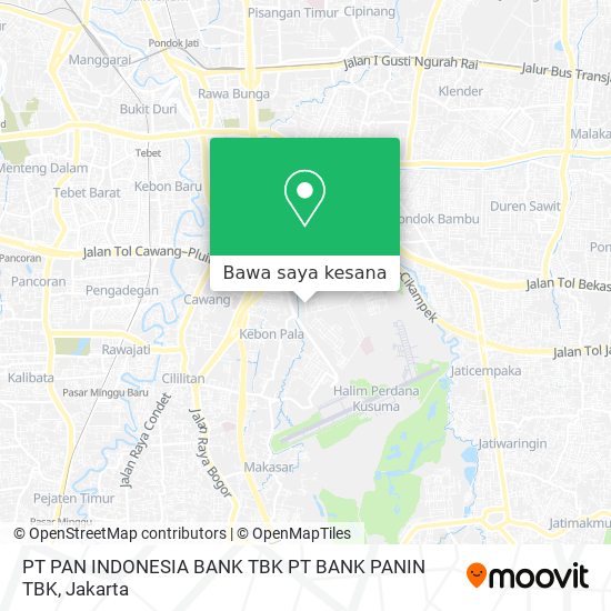 Peta PT PAN INDONESIA BANK TBK PT BANK PANIN TBK