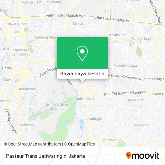 Peta Pasteur Trans Jatiwaringin