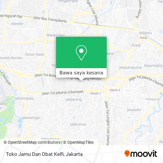 Peta Toko Jamu Dan Obat Kelfi