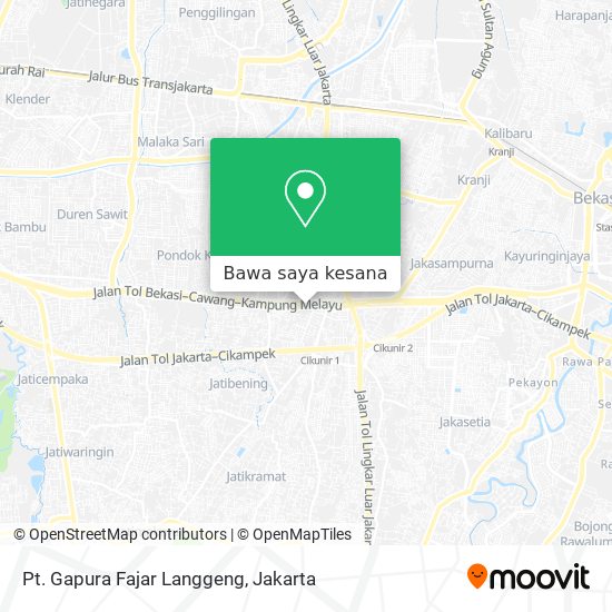Peta Pt. Gapura Fajar Langgeng