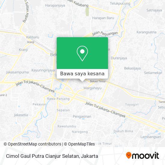 Peta Cimol Gaul Putra Cianjur Selatan