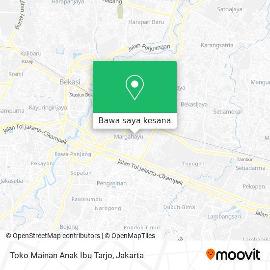 Peta Toko Mainan Anak Ibu Tarjo