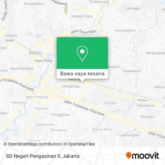 Peta SD Negeri Pengasinan 9