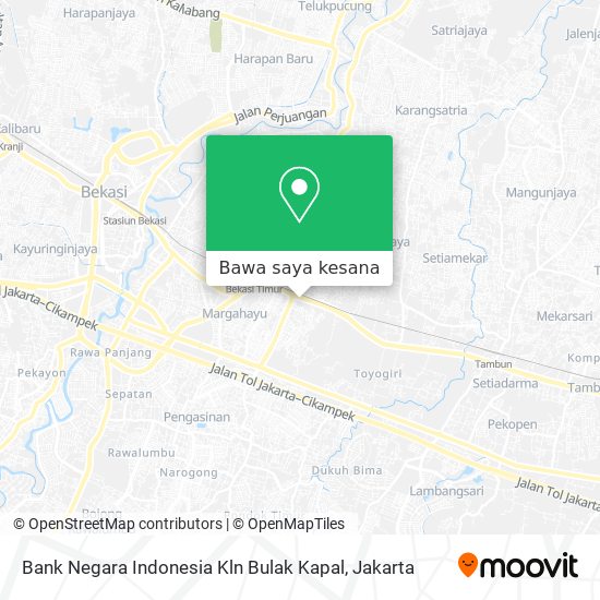 Peta Bank Negara Indonesia Kln Bulak Kapal