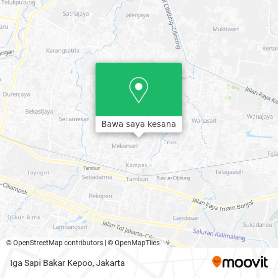 Peta Iga Sapi Bakar Kepoo