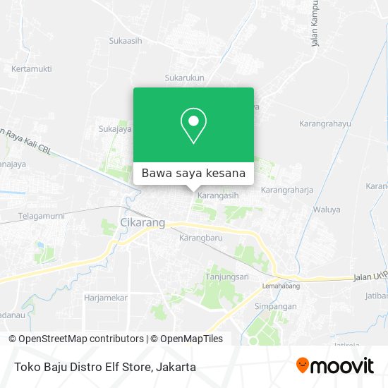 Peta Toko Baju Distro Elf Store