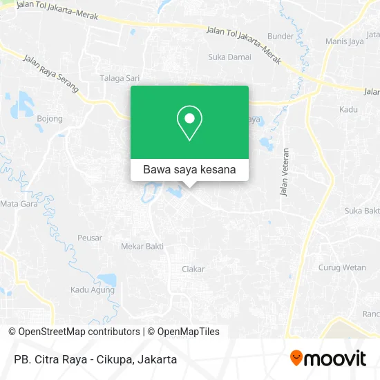 Peta PB. Citra Raya - Cikupa