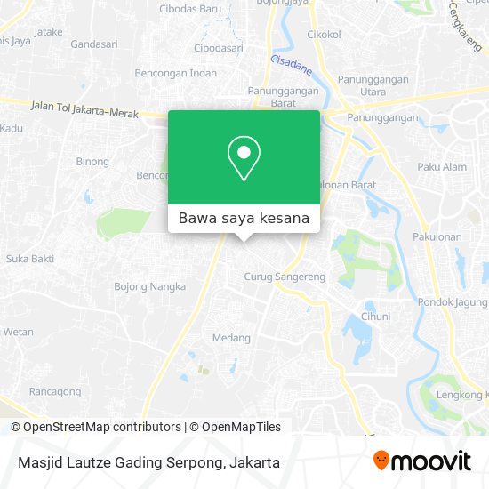 Peta Masjid Lautze Gading Serpong