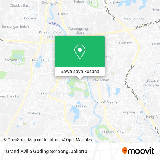 Peta Grand Avilla Gading Serpong