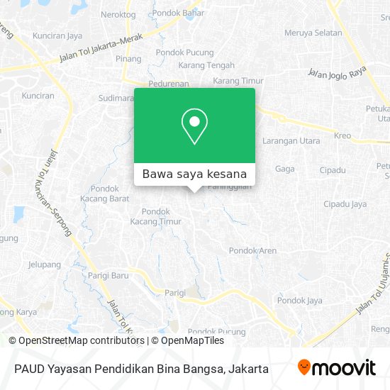 Peta PAUD Yayasan Pendidikan Bina Bangsa