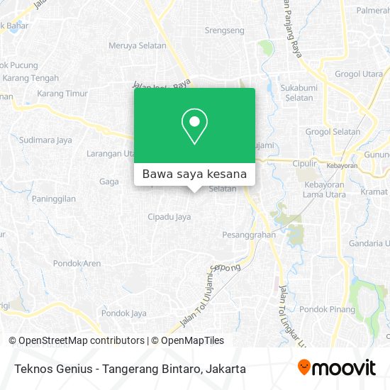 Peta Teknos Genius - Tangerang Bintaro