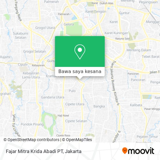 Peta Fajar Mitra Krida Abadi PT