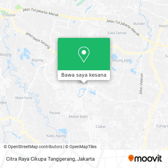 Peta Citra Raya Cikupa Tanggerang