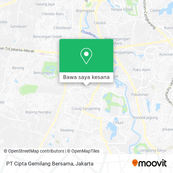Peta PT Cipta Gemilang Bersama