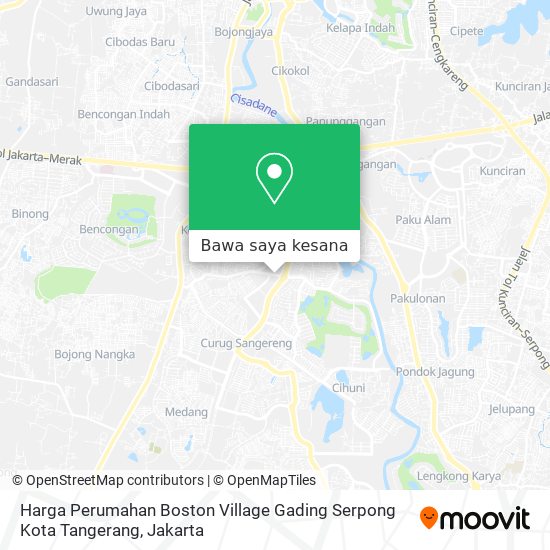 Peta Harga Perumahan Boston Village Gading Serpong Kota Tangerang