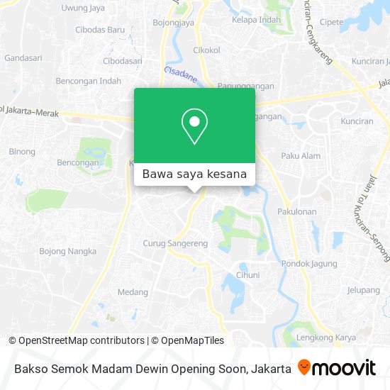 Peta Bakso Semok Madam Dewin Opening Soon