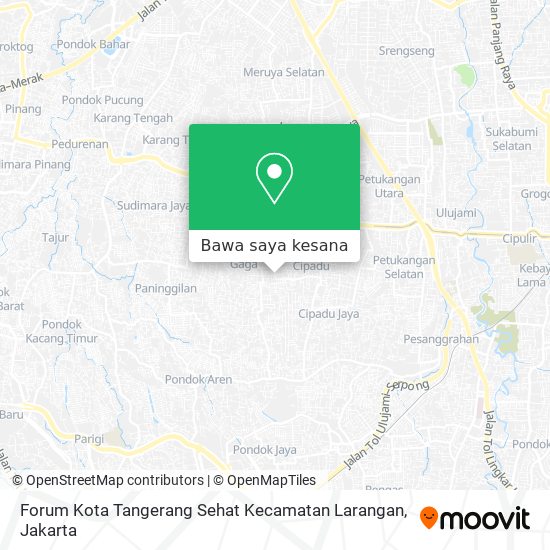 Peta Forum Kota Tangerang Sehat Kecamatan Larangan