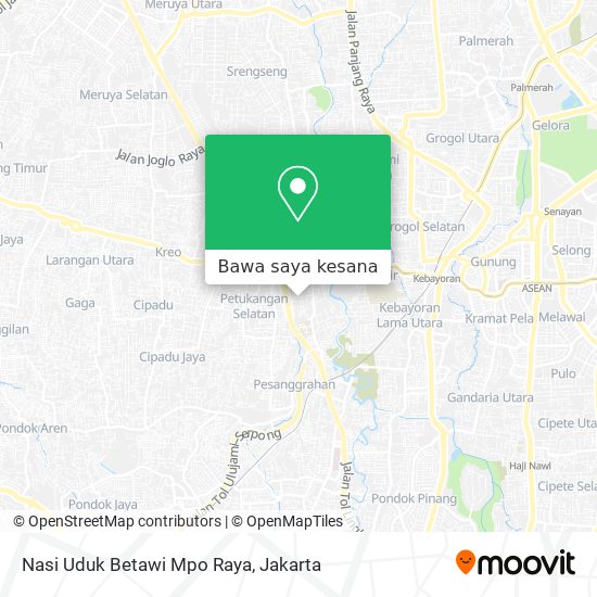 Peta Nasi Uduk Betawi Mpo Raya