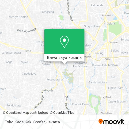 Peta Toko Kaos Kaki Shofar