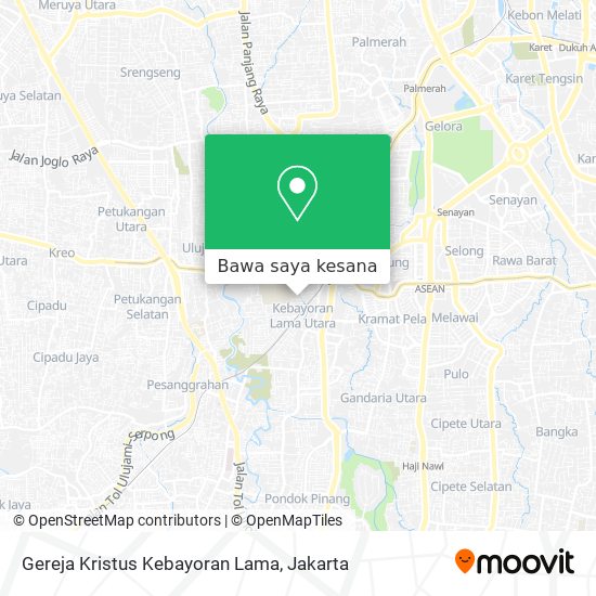 Peta Gereja Kristus Kebayoran Lama