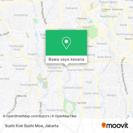 Peta Sushi Koe Sushi Moe