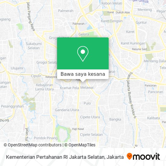Peta Kementerian Pertahanan RI Jakarta Selatan