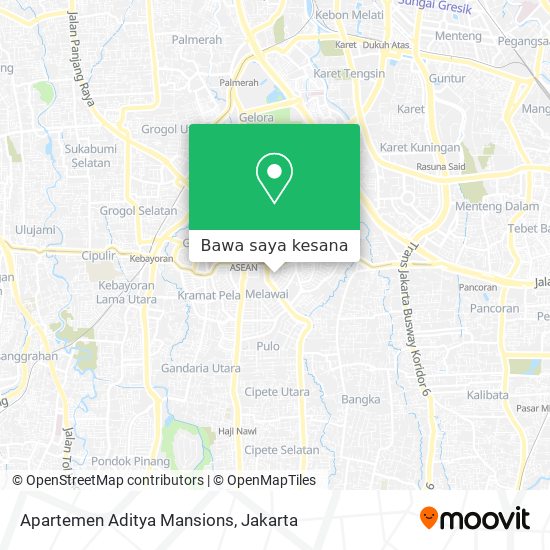 Peta Apartemen Aditya Mansions