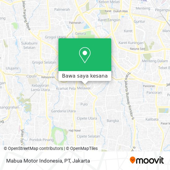 Peta Mabua Motor Indonesia, PT