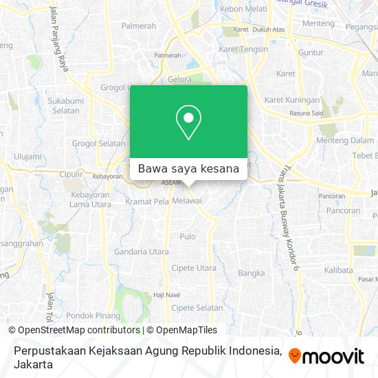 Peta Perpustakaan Kejaksaan Agung Republik Indonesia