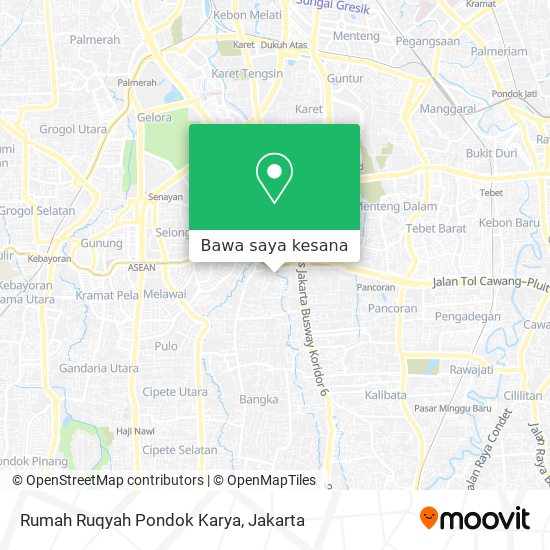 Peta Rumah Ruqyah Pondok Karya