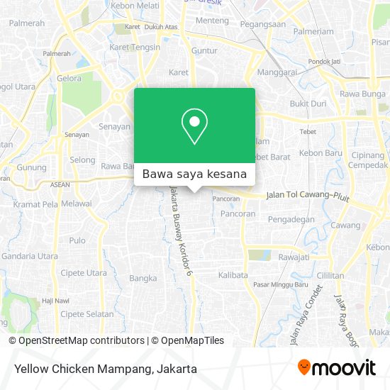 Peta Yellow Chicken Mampang