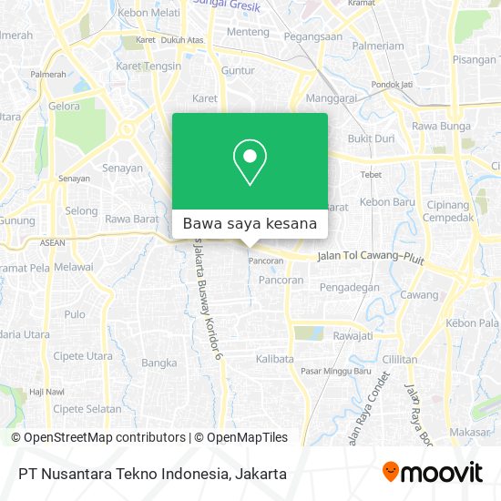 Peta PT Nusantara Tekno Indonesia