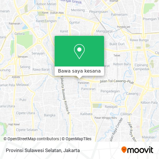 Peta Provinsi Sulawesi Selatan