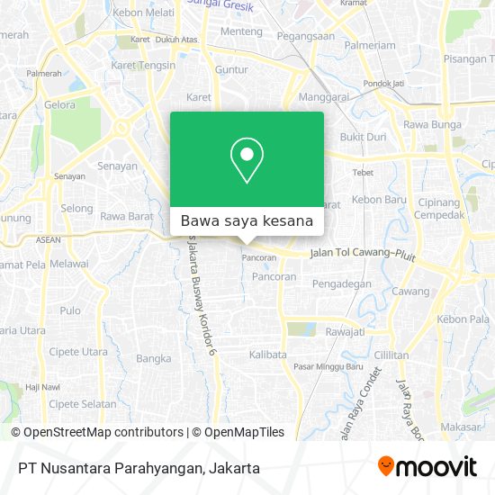 Peta PT Nusantara Parahyangan